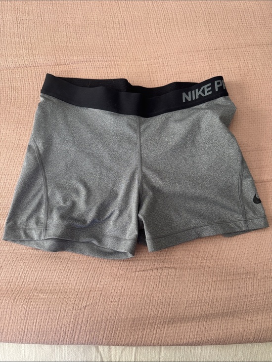 Nike Pants - Nike Women's Gray Athletic Training Shorts with Black Waistband